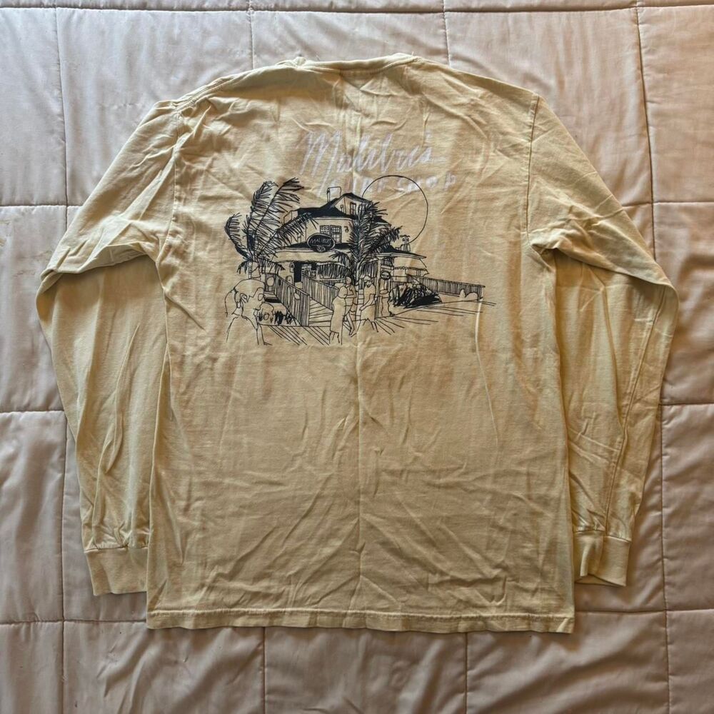 Y2k surfwear long sleeve Malibu surf shop shirt